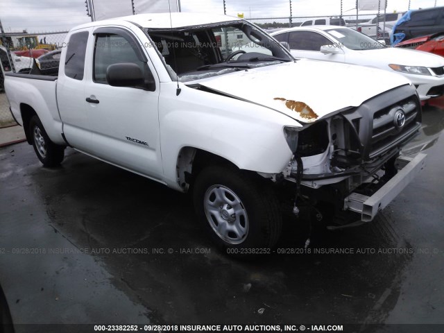 5TETX4CN4AZ726727 - 2010 TOYOTA TACOMA ACCESS CAB Ақ фото 1