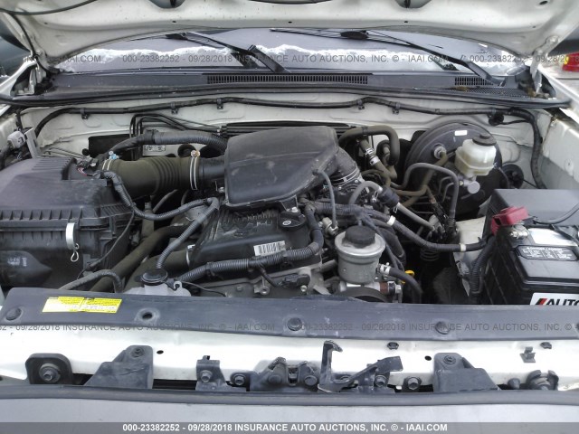 5TETX4CN4AZ726727 - 2010 TOYOTA TACOMA ACCESS CAB Ақ фото 10