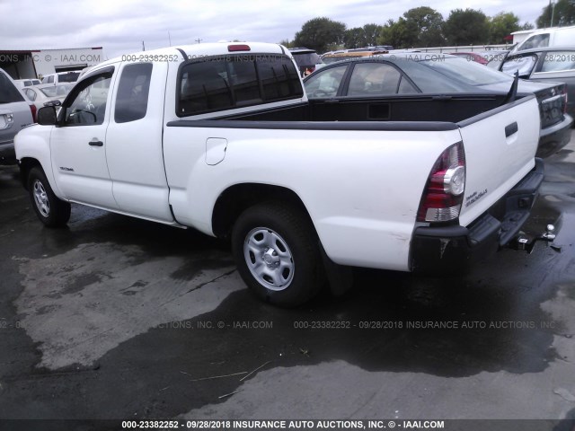 5TETX4CN4AZ726727 - 2010 TOYOTA TACOMA ACCESS CAB Ақ фото 3