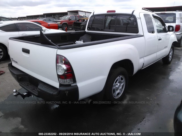 5TETX4CN4AZ726727 - 2010 TOYOTA TACOMA ACCESS CAB Ақ фото 4