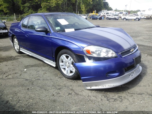 2G1WK151369378686 - 2006 CHEVROLET MONTE CARLO LT BLUE photo 1