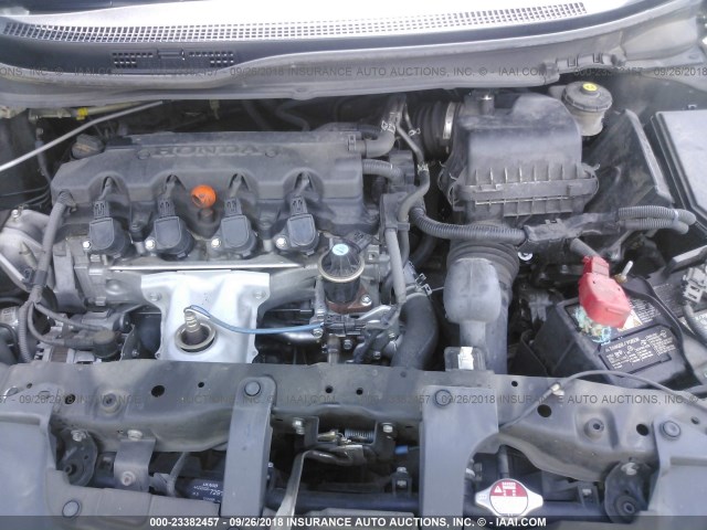 2HGFG3B08FH529691 - 2015 HONDA CIVIC EXL შავი ფოტო 10