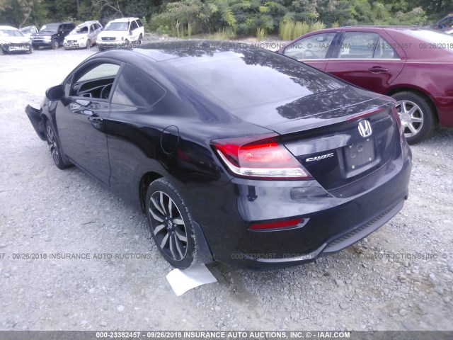 2HGFG3B08FH529691 - 2015 HONDA CIVIC EXL შავი ფოტო 3