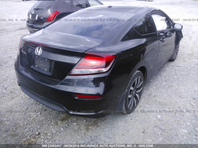 2HGFG3B08FH529691 - 2015 HONDA CIVIC EXL შავი ფოტო 4