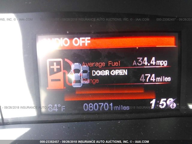 2HGFG3B08FH529691 - 2015 HONDA CIVIC EXL შავი ფოტო 7