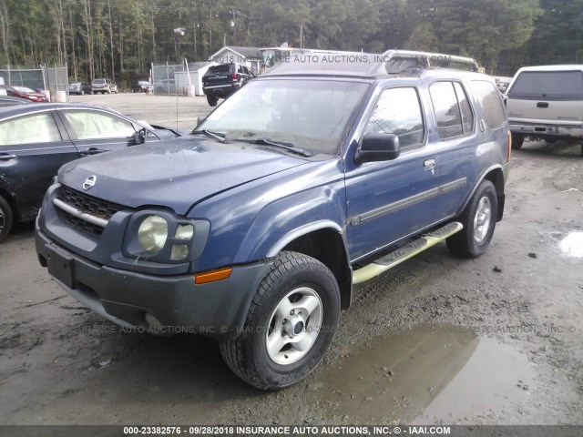 5N1ED28Y03C679329 - 2003 NISSAN XTERRA XE/SE BLUE photo 2