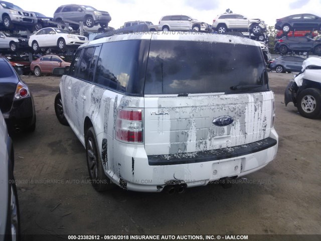 2FMDK51C59BA36145 - 2009 FORD FLEX SE WHITE photo 3