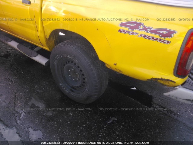 1N6ED27Y01C312723 - 2001 NISSAN FRONTIER CREW CAB XE/CREW CAB SE YELLOW photo 6