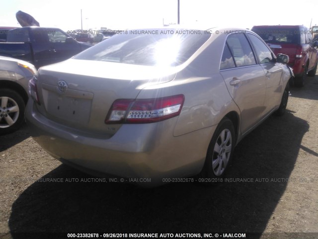 4T4BF3EK5AR020310 - 2010 TOYOTA CAMRY SE/LE/XLE 金色 照片 4