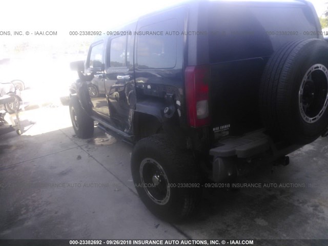 5GTDN13E978202761 - 2007 HUMMER H3 BLACK photo 3