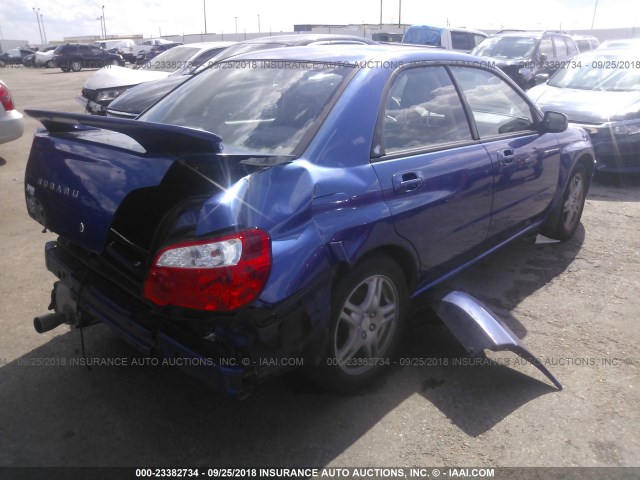 JF1GD67554H510168 - 2004 SUBARU IMPREZA RS BLUE photo 4