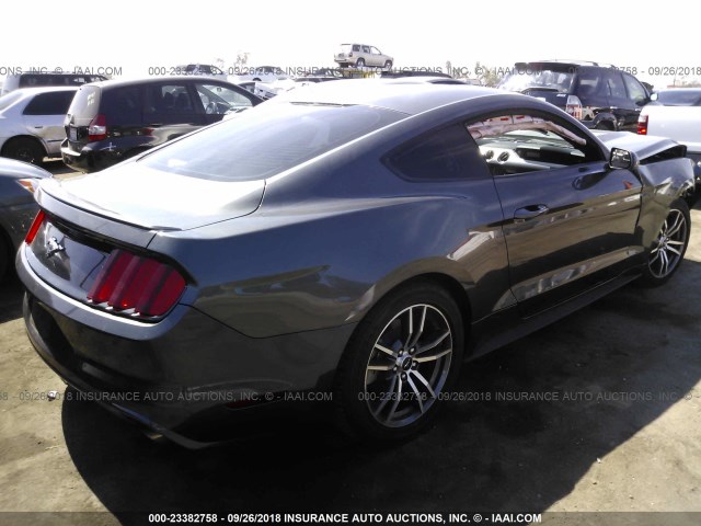1FA6P8TH7H5292014 - 2017 FORD MUSTANG GRAY photo 4