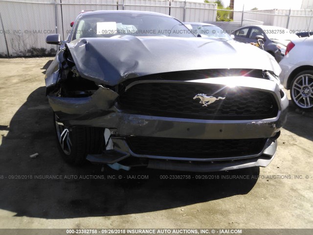 1FA6P8TH7H5292014 - 2017 FORD MUSTANG GRAY photo 6