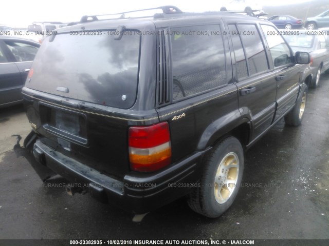 1J4GZ78S4TC331633 - 1996 JEEP GRAND CHEROKEE LIMITED BLACK photo 4