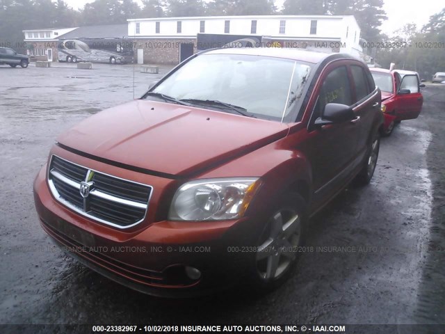 1B3HE78K57D185296 - 2007 DODGE CALIBER R/T ORANGE photo 2