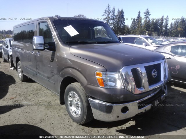 5BZAF0AA9EN161886 - 2014 NISSAN NV 3500/S/SV/SL BROWN photo 1