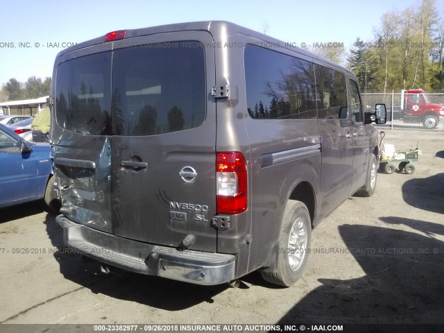 5BZAF0AA9EN161886 - 2014 NISSAN NV 3500/S/SV/SL BROWN photo 4