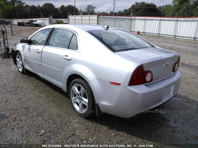 1G1ZB5E09CF195324 - 2012 CHEVROLET MALIBU LS Gümüş foto 3