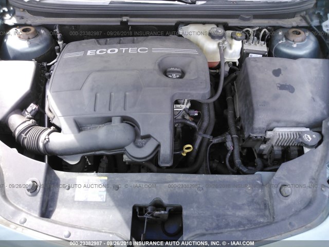 1G1ZH57B89F129434 - 2009 CHEVROLET MALIBU 1LT GREEN photo 10