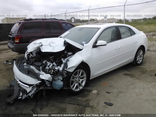 1G11C5SL5EF283606 - 2014 CHEVROLET MALIBU 1LT WHITE photo 2
