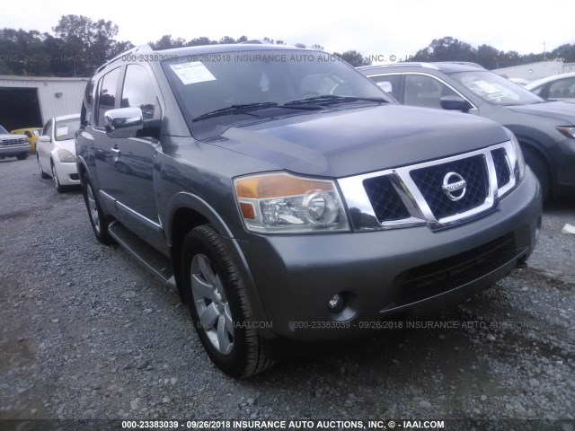 5N1BA0ND9EN606551 - 2014 NISSAN ARMADA SV/SL/PLATINUM GRAY photo 1