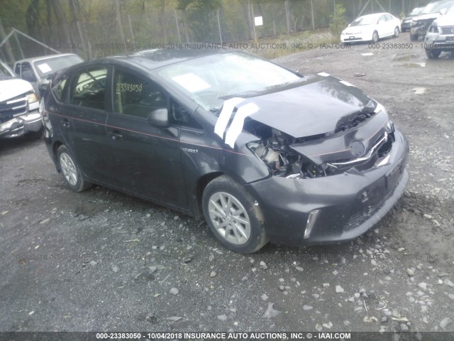 JTDZN3EU8D3275402 - 2013 TOYOTA PRIUS V GRAY photo 1