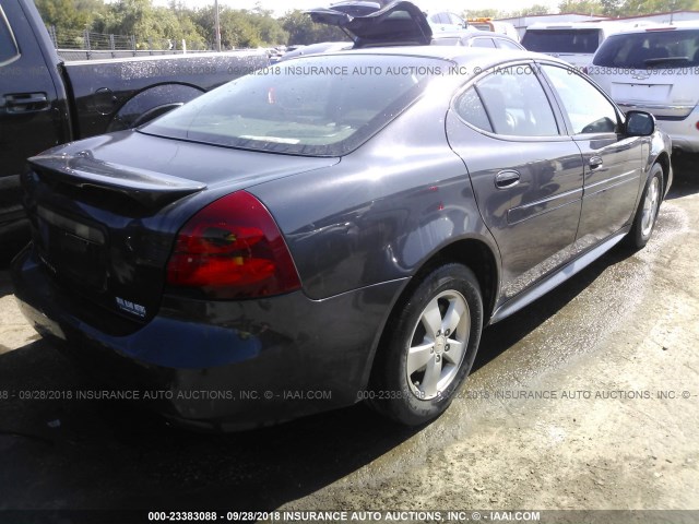 2G2WP552381181905 - 2008 PONTIAC GRAND PRIX GRAY photo 4