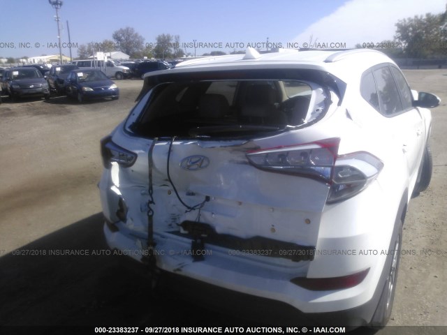 KM8J33A48JU776610 - 2018 HYUNDAI TUCSON SEL/SEL PLUS WHITE photo 6