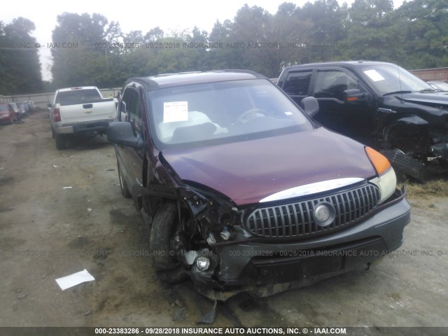 3G5DA03E62S533348 - 2002 BUICK RENDEZVOUS CX MAROON photo 1