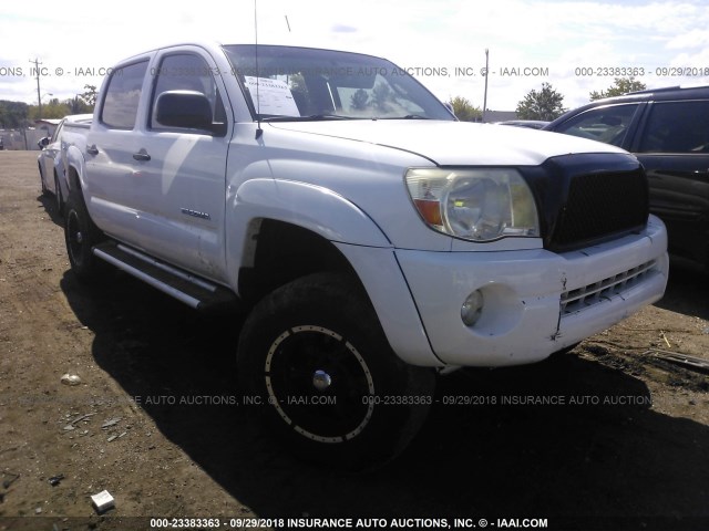 3TMJU62N97M041612 - 2007 TOYOTA TACOMA DOUBLE CAB PRERUNNER WHITE photo 1