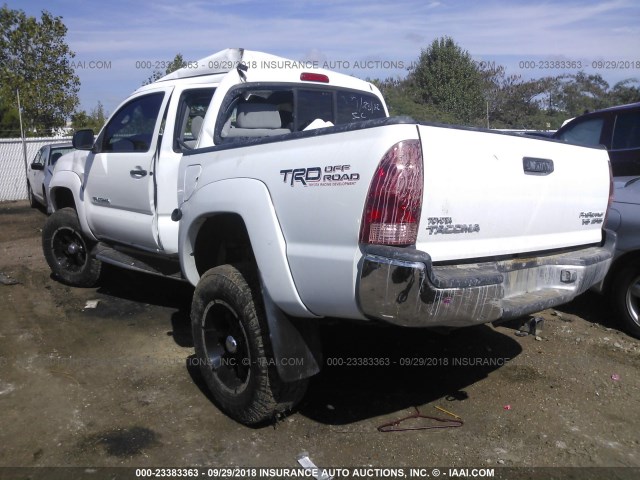 3TMJU62N97M041612 - 2007 TOYOTA TACOMA DOUBLE CAB PRERUNNER WHITE photo 3
