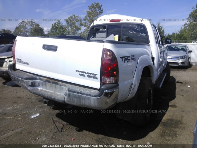3TMJU62N97M041612 - 2007 TOYOTA TACOMA DOUBLE CAB PRERUNNER WHITE photo 4