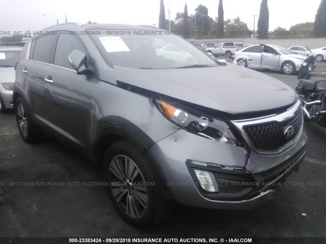 KNDPC3AC0G7877203 - 2016 KIA SPORTAGE EX/SX GRAY photo 1