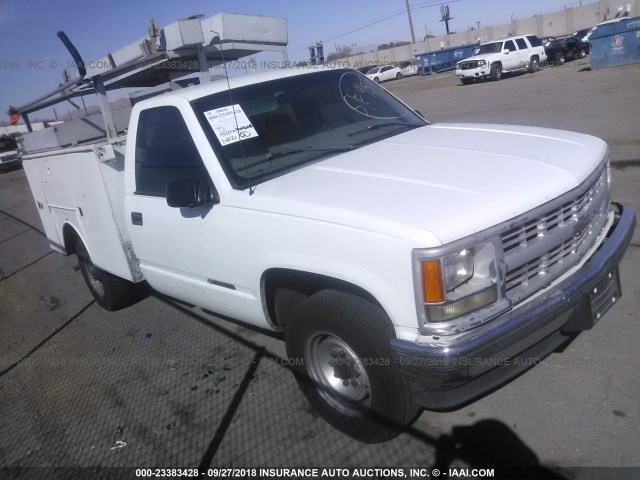 1GBGC34R4YF502846 - 2000 CHEVROLET GMT-400 C3500 WHITE photo 1