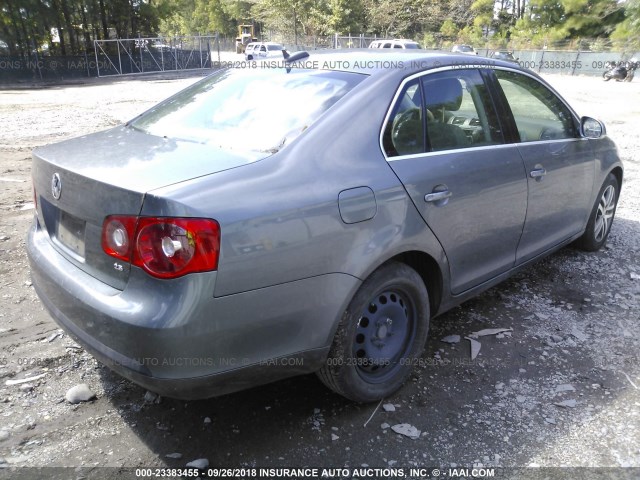 3VWDF71K06M797586 - 2006 VOLKSWAGEN JETTA 2.5L LEATHER GRAY photo 4