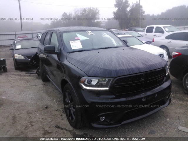 1C4RDHAG9JC302165 - 2018 DODGE DURANGO SXT BLACK photo 1