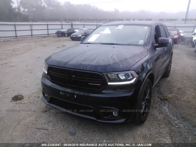 1C4RDHAG9JC302165 - 2018 DODGE DURANGO SXT BLACK photo 2