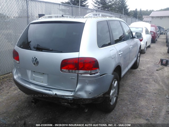 WVGZE77L77D000240 - 2007 VOLKSWAGEN TOUAREG V6 SILVER photo 4