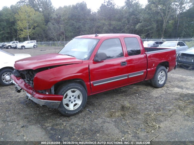 1GCEC19T86Z151933 - 2006 CHEVROLET SILVERADO C1500 RED photo 2