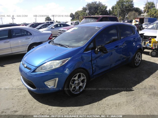 3FADP4FJ8BM174859 - 2011 FORD FIESTA SES BLUE photo 2