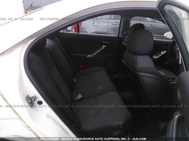 1G2ZF57B984277782 - 2008 PONTIAC G6 VALUE LEADER/BASE WHITE photo 8