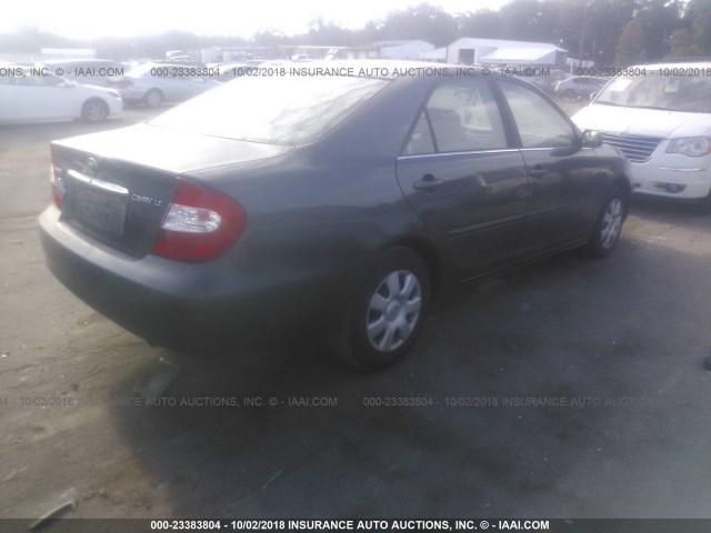 4T1BE32K03U692408 - 2003 TOYOTA CAMRY LE/XLE/SE GREEN photo 4