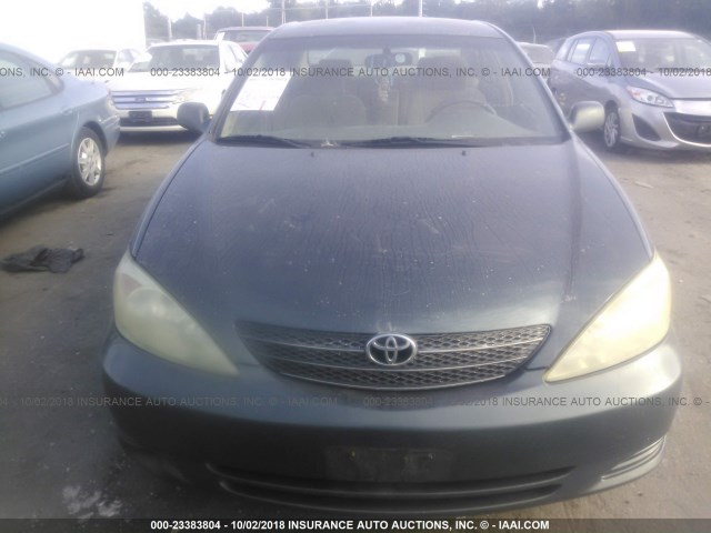 4T1BE32K03U692408 - 2003 TOYOTA CAMRY LE/XLE/SE GREEN photo 6