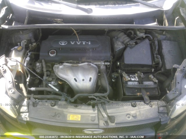 JTLKE50E581060112 - 2008 TOYOTA SCION XB Қара фото 10