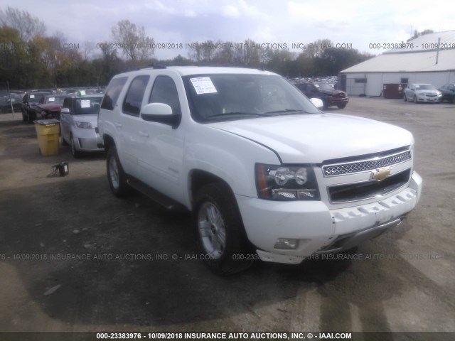 1GNUKBE02AR100637 - 2010 CHEVROLET TAHOE K1500 LT WHITE photo 1