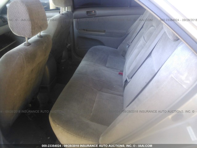 4T1BE32K02U104070 - 2002 TOYOTA CAMRY LE/XLE/SE GOLD photo 8