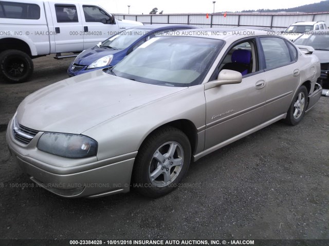 2G1WH52K249446685 - 2004 CHEVROLET IMPALA LS GOLD photo 2