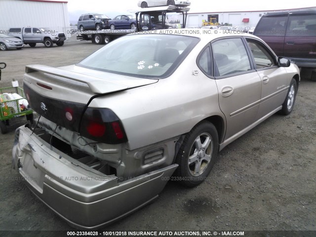 2G1WH52K249446685 - 2004 CHEVROLET IMPALA LS GOLD photo 4