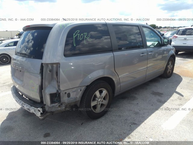 2C4RDGCG5DR580404 - 2013 DODGE GRAND CARAVAN SXT GRAY photo 4