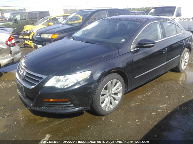 WVWMP7AN3CE531104 - 2012 VOLKSWAGEN CC SPORT/R-LINE BLACK photo 2